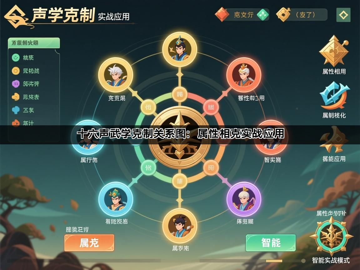 十六声武学克制关系图：属性相克实战应用(图1)