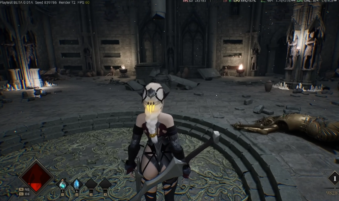 国产独立游戏《夜莺归笼》战斗测试：女角色死的越多穿的越少(图8)